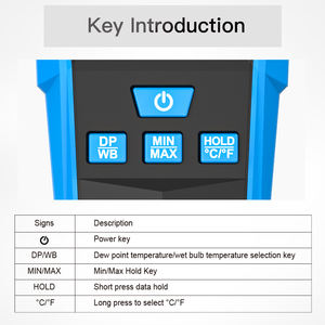 Thermomètre et hygromètre numériques multifonctionnels avec écran LCD pour <span class=keywords><strong>tester</strong></span> l'humidité des fruits, du blé et des cultures, modèle TH10 - Product Image 5