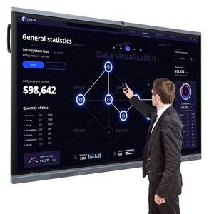 Shareable Remote Conferencing Mobile Digital Interactive Flat Panel Smart Whiteboard Dual <strong>System</strong> 65 Inch Interactive Whiteboard - Product Image 1