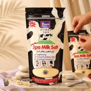 Y080 YOKO SPA MILK SALT 300g. <b>Body</b> <b>Scrub</b> and Gentle Nourishing from Milk Protein, Vitamin E and Olive Oil for Soft Touch Skin - Product Image 1
