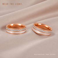 Bague en acier inoxydable plaqué or rose avec incrustation de coquillages et pavé de zircone cubique, non ternissable, délicate, pour femme, pour mariage ou promesse, étanche, vente en gros