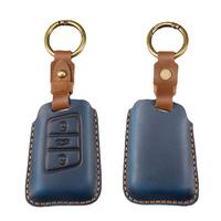 Étui de protection en cuir véritable haut de gamme adapté aux clés Volkswagen pour Magotan, Passat, Sagitar, CC, nouveau Weilan, Tiguan
