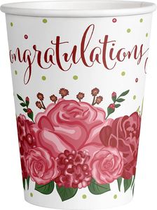 Moderno Juego de 144 Piezas para Fiesta de Té con Diseño Floral, Sirve para 24 Personas, Incluye Platos Desechables de Papel Floral, Servilletas, Vasos y Cubiertos - Product Image 2