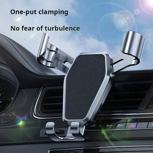 Dudukan ponsel bahan ABS Universal mobil, dudukan ponsel pemasangan gravitasi stabil ventilasi udara dibuat untuk kenyamanan Optimal - Product Image 3