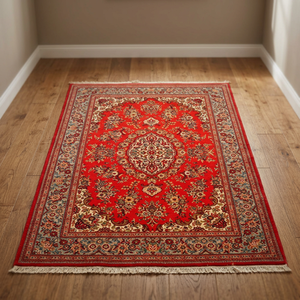 Traditional <b>Wool</b> Rug Luxury Design Artisan <b>Crafted</b> Vintage Area Carpet Classic Home Decor Handwoven Textile - Product Image 3