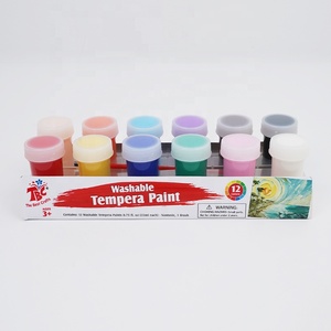 Kit di Pittura di Alta Qualità, <span class=keywords><strong>12</strong></span> Pezzi di Tempera Lavabile in Vasetti <span class=keywords><strong>da</strong></span> 22 ml Ciascuno - Product Image 2