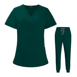 72% Polyester 21% Viscose 7% Spandex 200G Haut et pantalon de jogging pour uniforme d'infirmière Uniforme médical de qualité supérieure pour hôpital et médecin - Product Image 2