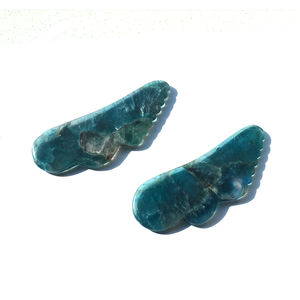 קריסטל טבעי צבעוני פלואוריט גאשה לוח ירקן Gua Sha כלי עיסוי לגרידה לאנטי אייג'ינג - Product Image 6