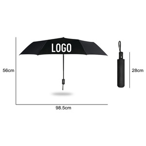 Parapluies étanches ouvertes automatiques promotionnelles Couleurs personnalisées <span class=keywords><strong>Parapluie</strong></span> pliable coupe-<span class=keywords><strong>vent</strong></span> Voyage Trois Parapluies pliantes Avec Logo - Product Image 6