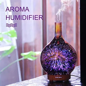 3D gece lambası akıllı Aroma nemlendirici uçucu yağ difüzör yatak odası masa fener noel doğum günü hediyesi