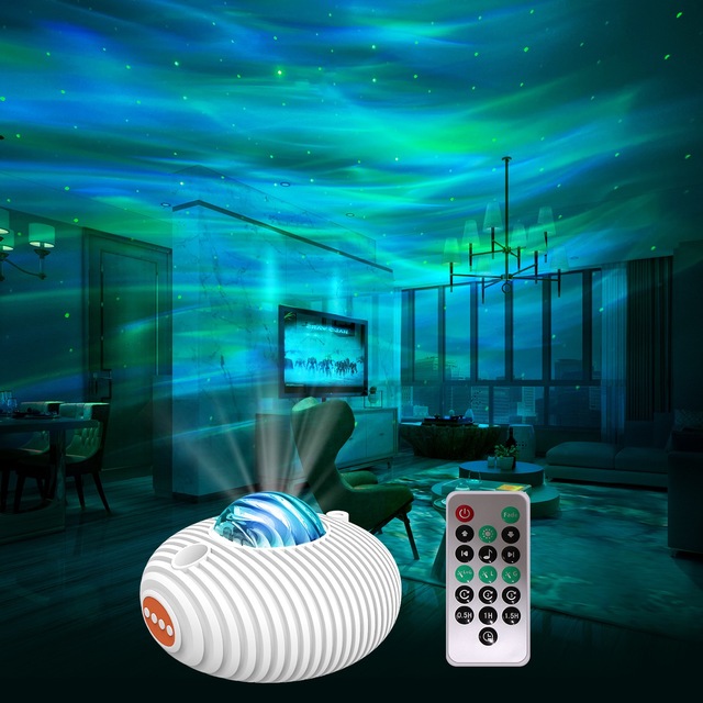 Music Sync Led Aurora Projection Party Disco Ball Beam Projector Light for Stage Club KTV Home Theater Bar Show Event Atmosphere
