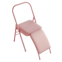 Chaise de yoga pliable multifonctionnelle avec coussin pour les étirements
