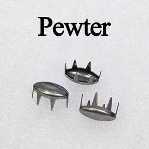 Fabrieksgroothandel ijzeren ovale spijker met 4 klauwen, nikkelvrij, voor schoenen, kleding, PU lederen riemen - Product Image 5