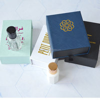 Conception de luxe, bouteille de parfum vide, emballage de boîte-cadeau