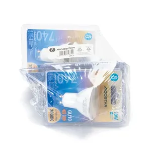 Lampada LED GU10 10W 3000K, efficiente, luce calda, ideale per illuminazione interna e decorazioni d'accento. - Product Image 3