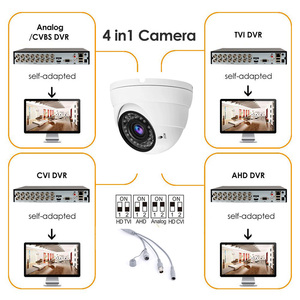 Caméra de surveillance CCTV 1080P avec support OEM, zoom 4X, 4-en-1 (AHD/CVI/TVI/CVBS), caméra tourelle IP66, portée IR 100 pieds - Product Image 4