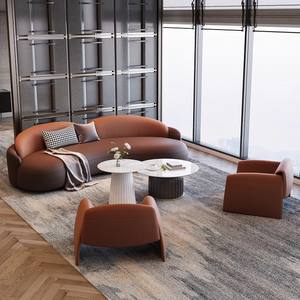 Sofá de Hotel Curvo de Diseño Moderno y Minimalista para Vestíbulo, Club VIP, Espacio Comercial, Asientos Ergonómicos Duraderos - Product Image 3