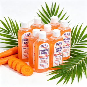 Olio Corpo Liquido Carrot HUILE CLARIFIANTE <span class=keywords><strong>WHITE</strong></span> <span class=keywords><strong>NOW</strong></span> Biologico Extra Peeling Sbiancante per Viso e Corpo con Vitamina C e Aloe Vera - Product Image 6