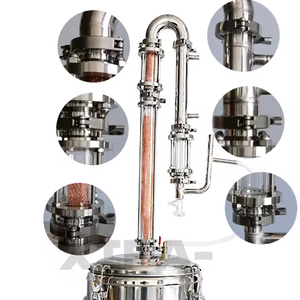 Machine de distillation d'huiles essentielles portable 15L, kit de distillateur à vapeur en cuivre pour huile de cannelle et de clou de girofle, utilisation à domicile et en atelier - Product Image 1