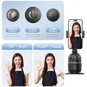 Camera AI nhận diện khuôn mặt CYKE xoay 360 độ tự động, không cần ứng dụng, tương thích với đèn ring light camera chuyển động P03 - Product Image 4