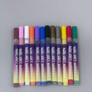 Marqueur pour nail art à prix de gros, 12 couleurs, stylos marqueurs pour <span class=keywords><strong>ongles</strong></span>, ensemble de marqueurs de contour, stylo acrylique à séchage rapide, stylo à huile pour <span class=keywords><strong>ongles</strong></span> - Product Image 5