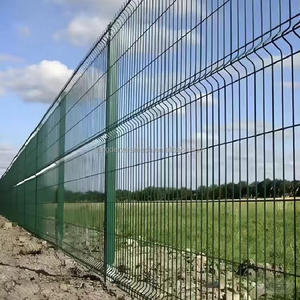 Certification de qualité Clôtures paysagères décoratives Clôture en treillis métallique incurvé 3D galvanisé économique Modélisation 3D incluse - Product Image 4