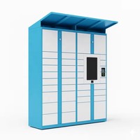 Casier à colis intelligent sans contact Linqu, assemblé, résistant à la rouille, capacité de 156 lb+, sécurisé, antivol, pour les communautés résidentielles et les bureaux