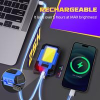 Lampe de travail LED portable super lumineuse 30W 1200 lumens pour Y36, base magnétique, crochet de suspension, étanche IP66, pour atelier et voiture