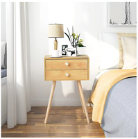 Pieds de table en bois Ensemble de 4 pieds de table basse Convient pour chaise Cabinet Table de nuit Bureau