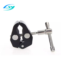 Usine directement téléphone IPAD tablette PC support en alliage d'aluminium griffe de crabe Super pince support de caméra multifonction pour Flash lumière