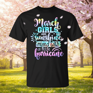 Les filles de mars sont soleil mélangé à un peu de tempête T-shirt - Product Image 3