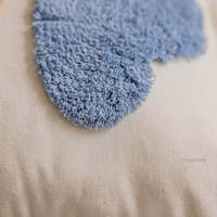 Innermor Boho luxe carré housse de coussin taie d'oreiller Polyester coton fleur motif tufté Shaggy canal décor à la maison hôtels