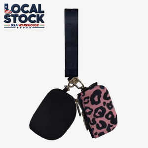 Cartera de nailon con doble compartimento, monedero, tarjetero y llavero, envío gratis desde almacén local en EE. UU. - Product Image 1