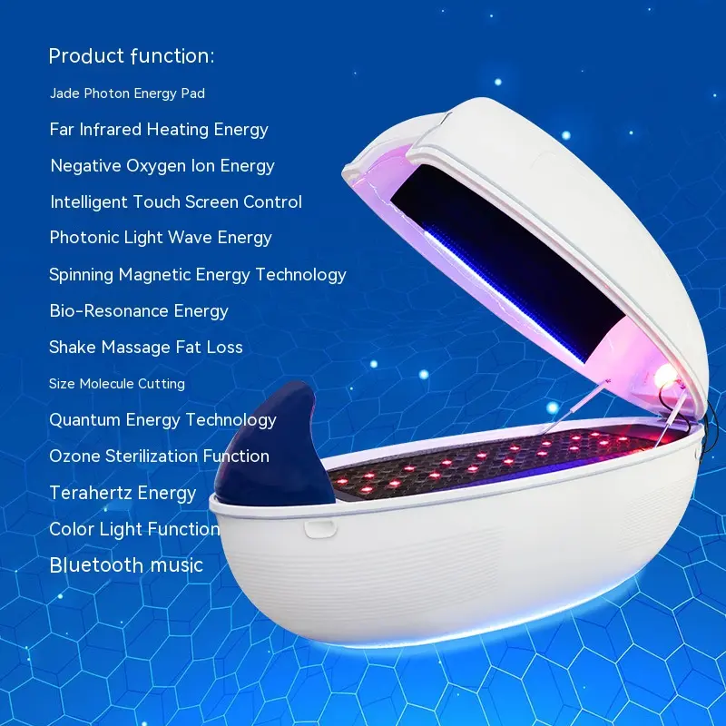 S.W centro di bellezza LED luce negativa ionico abete ozono terapia Sauna Spa cupola lungo infrarosso massaggio Spa capsula