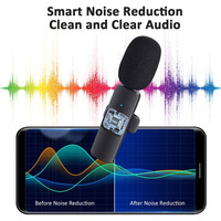 Microphone de conférence Lavalier à condensateur cardioïde miniature, sans fil, léger et portable K9 pour vidéo courte et diffusion en direct - Vente chaude