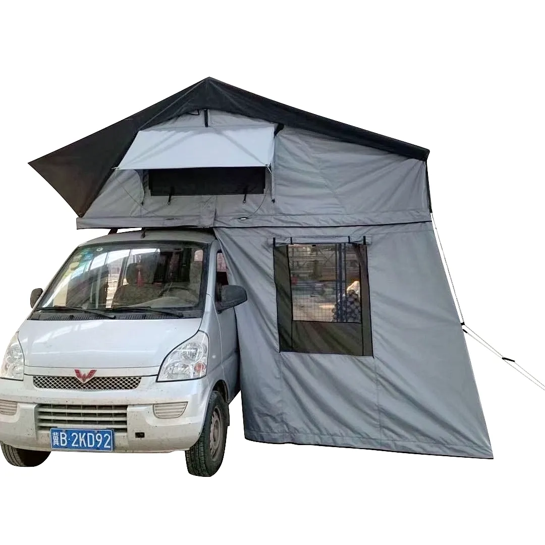 Tenda Atas Atap Mobil 4WD Offroad, Tahan Air, Tenda Atap, Siap Kirim dengan Berteduh