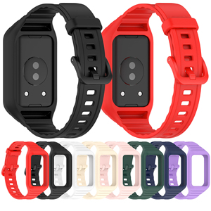 Soft TPU & Silicone Sport <b>Bracelet</b> Replacement <b>Smart</b> Watch Band Accessories for Huawei Honor Band 9 Watch <b>Bracelet</b> - Product Image 3