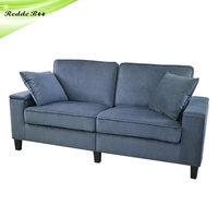 Canapé en tissu Best-seller, gain de place, 1/2/3 places, accoudoirs avec rangement intégré, emballage plat, vente en gros, mobilier pour petit appartement