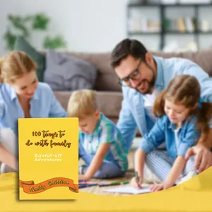 Impressão personalizada Mindfulness Self Care livro desafio raspe edição familiar para jogos em família