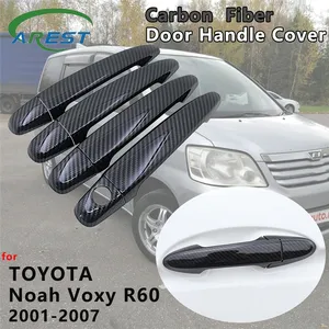 Voor Toyota Noah Voxy R60 2001 2002 2003 2004 2005 2006 2007 Koolstofvezel Deurklink Cover Trim Catch Auto stickers Accessoires