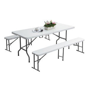 Outdoor Draagbare Opvouwbare Camping Picknick 6ft Opvouwbare Opvouwbare Eetzaal Camping Klaptafel En <span class=keywords><strong>Stoel</strong></span> Set - Product Image 2