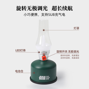 Linterna de Camping Tan Xian Zhe, LED Recargable, Luz Blanca Cálida, Portátil para Exteriores, Luz para Tienda de Campaña - Product Image 5