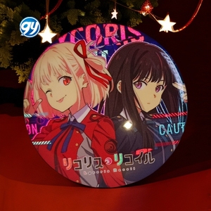 พวงกุญแจของขวัญสองมิติของสินค้าอะนิเมะ Lycoris ป้ายสะท้อนแสง Chisato nishikigi takina inoue - Product Image 2