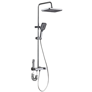Douche murale moderne pressurisée en cuivre coloré avec inverseur pour eau froide et chaude OT-012, design de qualité supérieure - Product Image 2