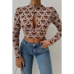 Blusa de Punto de Manga Larga para Mujer, Estilo Club, Tejido Suave, Color LLA, Mangas Completas, Diseño Otoñal - Product Image 5