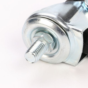 Swivel <b>Caster</b> <b>Wheels</b> 2 Inch Rubber With Brake Ball Bearing Bolt Hole Type For General Use - Product Image 3