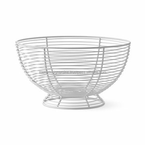 Nouvel arrivage de corbeille de fruits en fil métallique de luxe fait à la main en fer coloré décoration de table de cuisine support de support de stockage de fruits faits à la main - Product Image 6