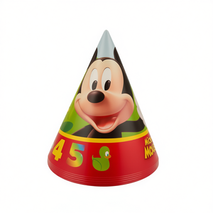Cappellini per Festa di Topolino, Set da 6 Pezzi a Forma di Cono, Accessori per Feste di Compleanno per Bambini - Product Image 2