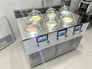Machine à glace verticale professionnelle 4*5,5L à refroidissement rapide, avec agitateur supérieur, pour gelato et crème glacée - Product Image 3