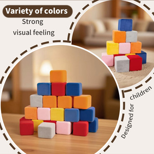 Blocs de construction en mousse Tengxiang en gros, 40 pièces, thème bâtiments modernes, jouet éducatif pour les 2-4 ans, entraînement sensoriel, unisexe - Product Image 5