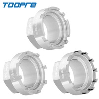 Toopre Durable Haute Résistance 45 #   Outil de démontage de bague de verrouillage à disque pour vélo de montagne multifonction en acier à haute teneur en carbone argenté